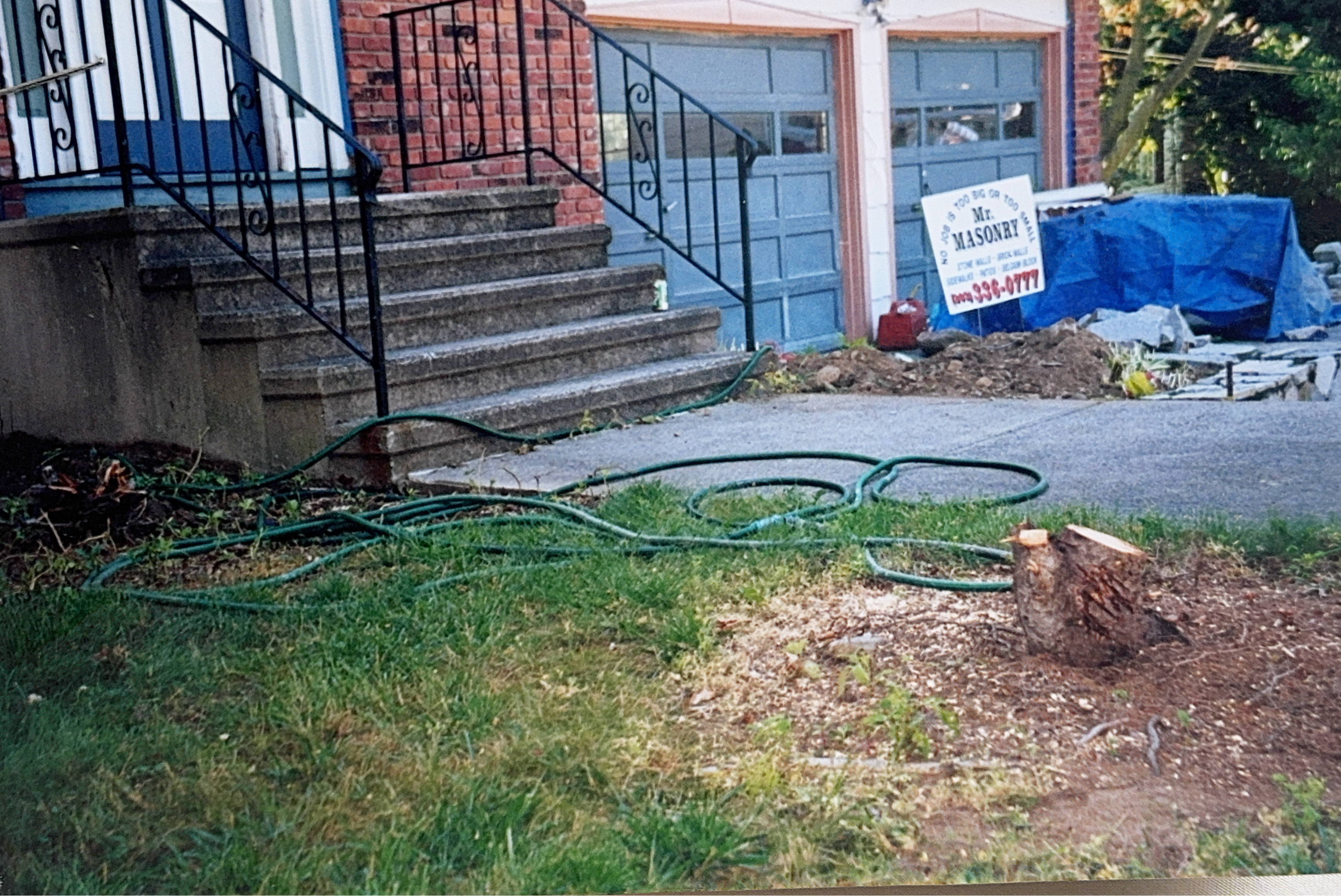 Before walkway repair in Bridgeport CT